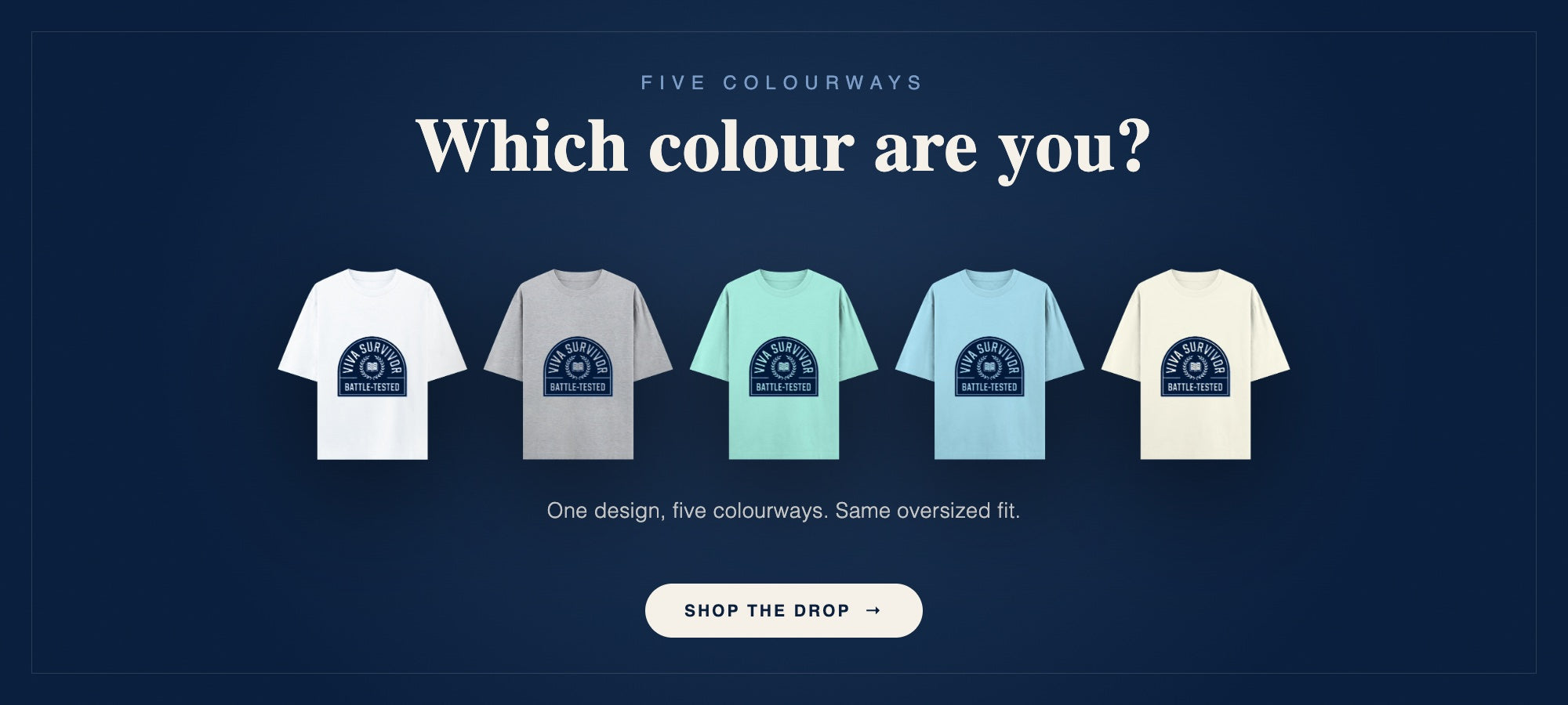 Which colour are you? PRIMUM tee in five colourways.